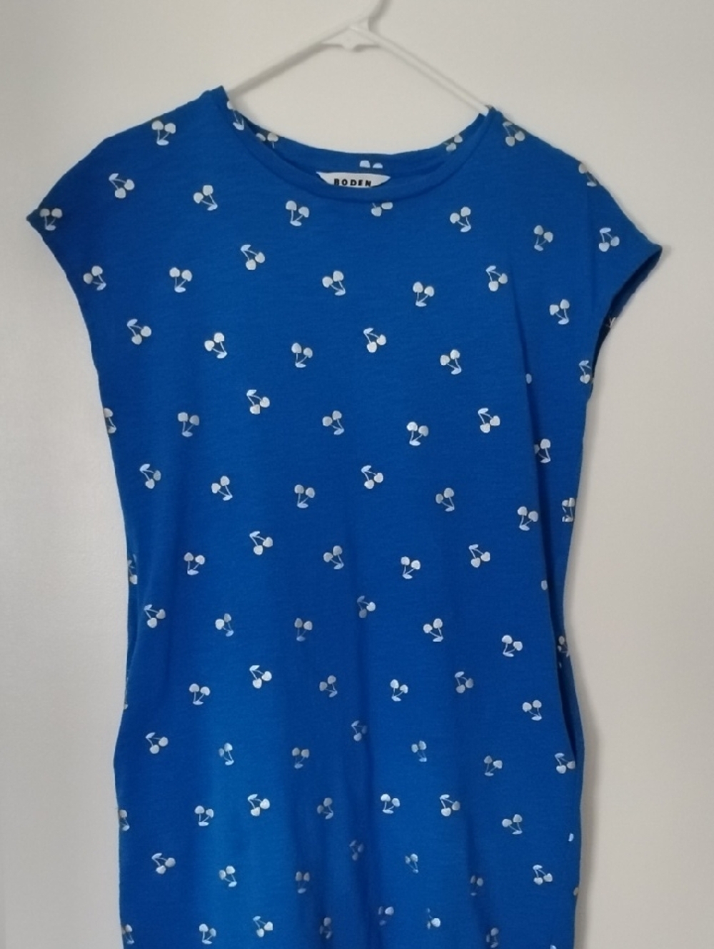 Boden Shirt Dress With Gold Cherries